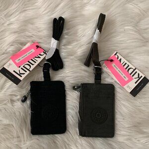 KIPLING Leroy ID Lanyard Cases SET of 2